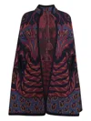 Etro Knitwear Capes Woman In Burgundy