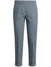 Etro Cotton Trousers With Medallions And Flowers