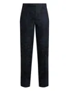 Etro Floral Leafy Jacquard Pants In Black