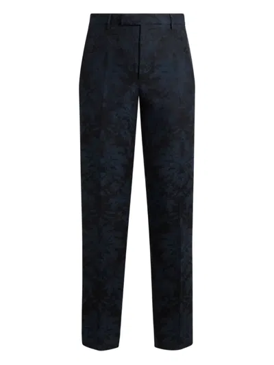 ETRO FLORAL-JACQUARD TROUSERS
