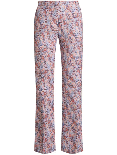 ETRO FLORAL-JACQUARD TROUSERS