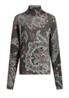 Etro Floral Knit Top With High Neck