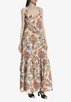 Etro Tiered Paisley-print Cotton Maxi Dress In Multi