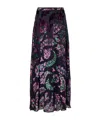 Etro A-line Burnout Skirt In Black