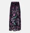 Etro A-line Burnout Skirt In Black