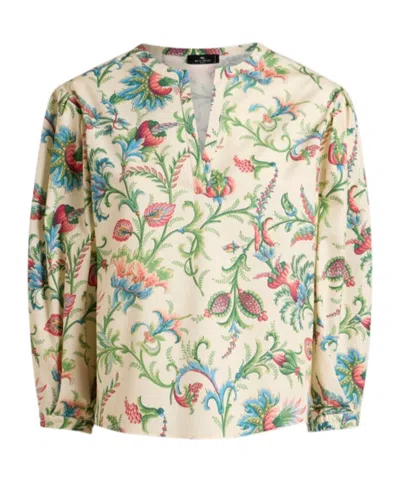 Etro Floral Motif Blouse In Multi