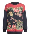 Etro Sweatshirt Aus Baumwolle Und Seide Mit Print In Black