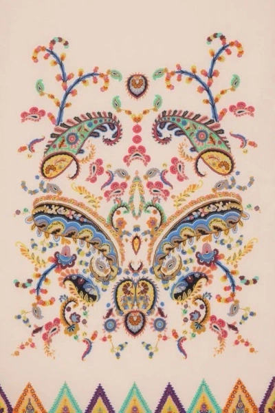 Etro Floral Motif Jacquard Scarf 70 X 170 Cm In Neutral