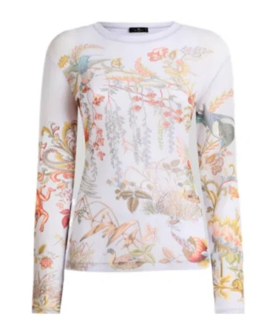 Etro Floral Motif Printed Top In Multi