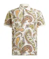 Etro Roma Polo Shirt Paisley Print In Multi