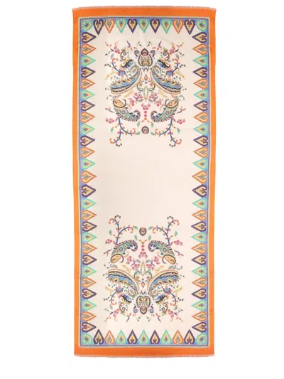 Etro Floral Paisley Jacquard Scarf In Multi