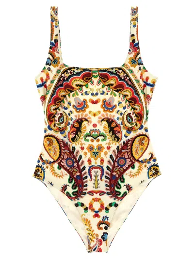 Etro Paisley One-piece Swimsuit In Multi