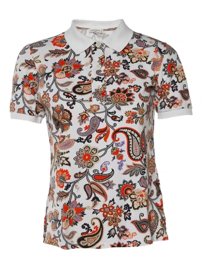 Pre-owned Etro Floral Paisley-print Polo Shirt