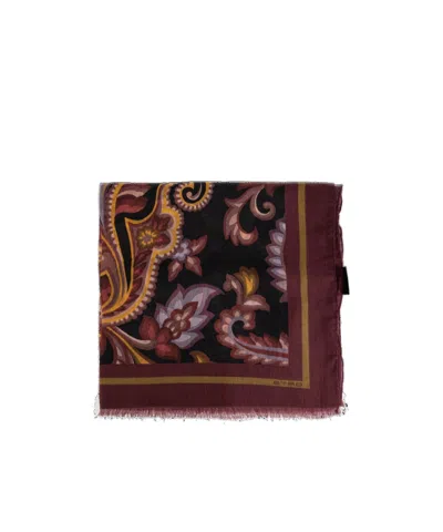 Etro Paisley Print Cashmere Scarf In Multi