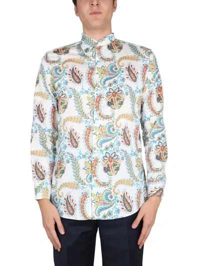 Etro Floral Paisley Shirt In White