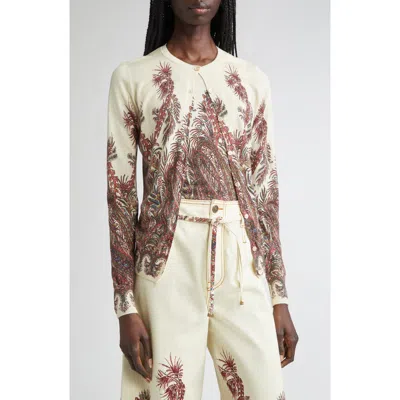 ETRO ETRO FLORAL PAISLEY SILK & CASHMERE CARDIGAN