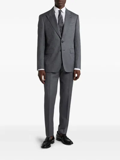 Etro Floral Paisley Single-breasted Suit In Multi