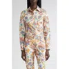 Etro Floral Paisley Stretch Poplin Button-up Shirt In Multi