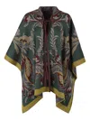 Etro Floral-pattern Cape In Multi
