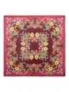 Etro Floral-pattern Fringed Shawl In Red