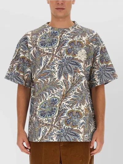 Etro Floral Pattern Regular Fit T-shirt In White