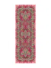 Etro Floral Lightweight Rectangular Scarf Soft Texture In Pink