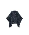 Etro Floral Pattern Shawl In Blue