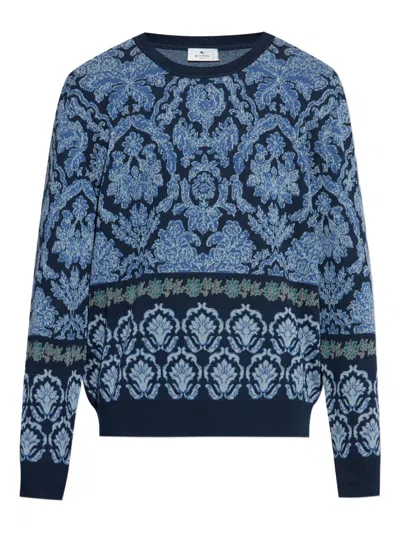 ETRO FLORAL-PATTERN SWEATER