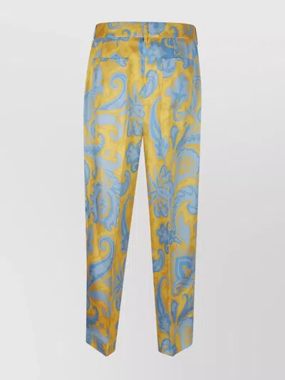 ETRO FLORAL PATTERN TROUSERS FEATURING POCKETS