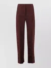 Etro Floral Pattern Trousers Featuring Pockets In Burgundy