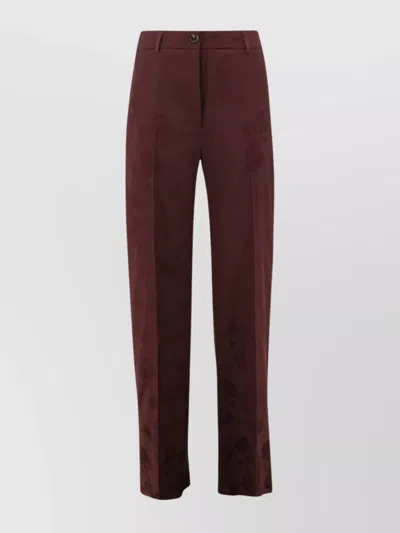 ETRO FLORAL PATTERN TROUSERS FEATURING POCKETS