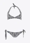 Etro Floral-pattern Two-piece Bikini In Blue