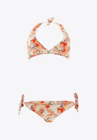 ETRO FLORAL-PATTERN TWO-PIECE BIKINI