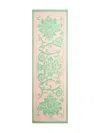 Etro Floral-patterned Rectangular Scarf In Green