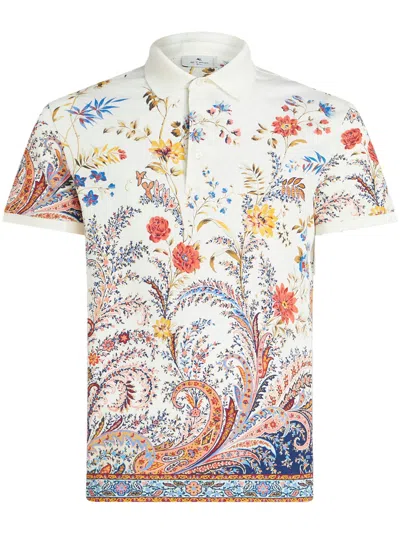 Etro Floral Polo Shirt