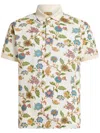 Etro Roma Floral Pattern Polo Shirt In Multicolour