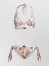 Etro Women Floral Print Bikini Swimsuit In Multi