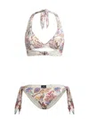 Etro Women Floral Print Bikini Swimsuit In Multi