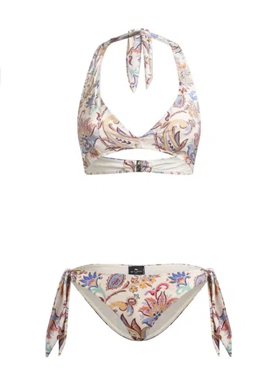 ETRO ETRO FLORAL PRINT BIKINI SWIMSUIT