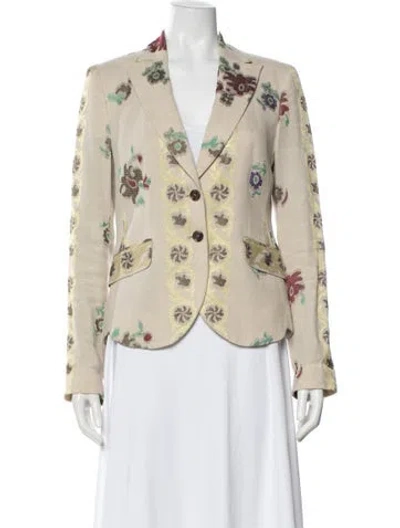Pre-owned Etro Floral Print Blazer
