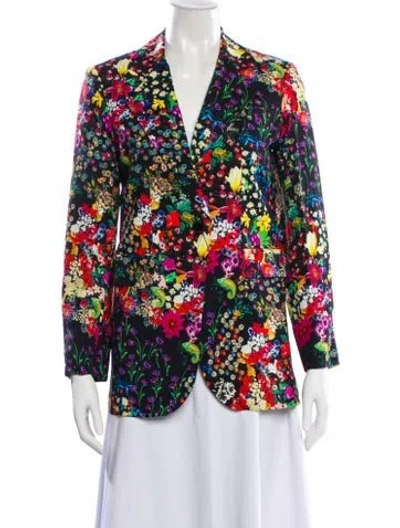Pre-owned Etro Floral Print Blazer In Multi