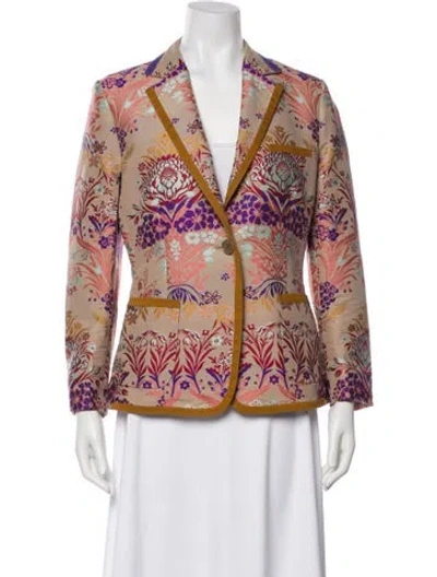 Pre-owned Etro Floral Print Blazer In Multi