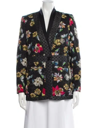 Pre-owned Etro Floral Print Blazer In Multi