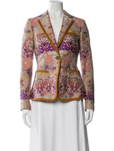 Pre-owned Etro Floral Print Blazer In Multi