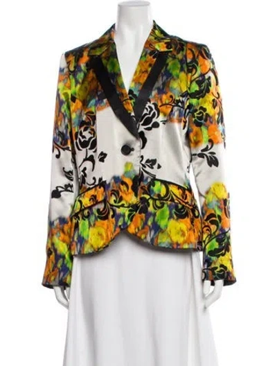 Pre-owned Etro Floral Print Blazer In Multi