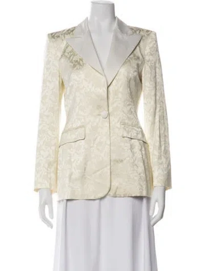 Pre-owned Etro Floral Print Blazer In Neutral