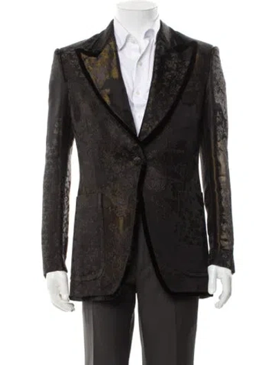 Pre-owned Etro Floral Print Blazer W/ Tags In Gray