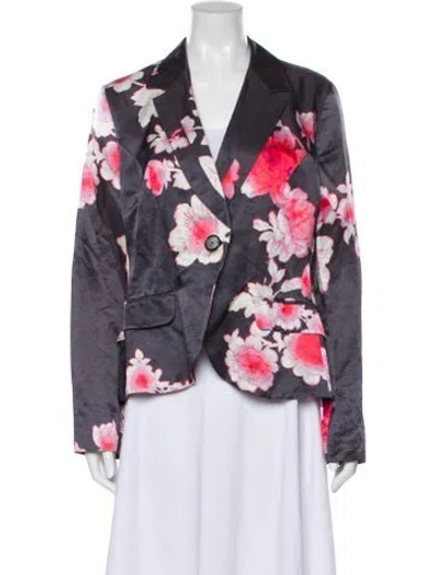 Pre-owned Etro Floral Print Blazer W/ Tags In Multi