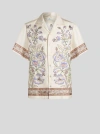 Etro Floral-print Bowling Shirt In White