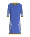 Etro Blue Multicolour Viscose Blend Dress In Blue